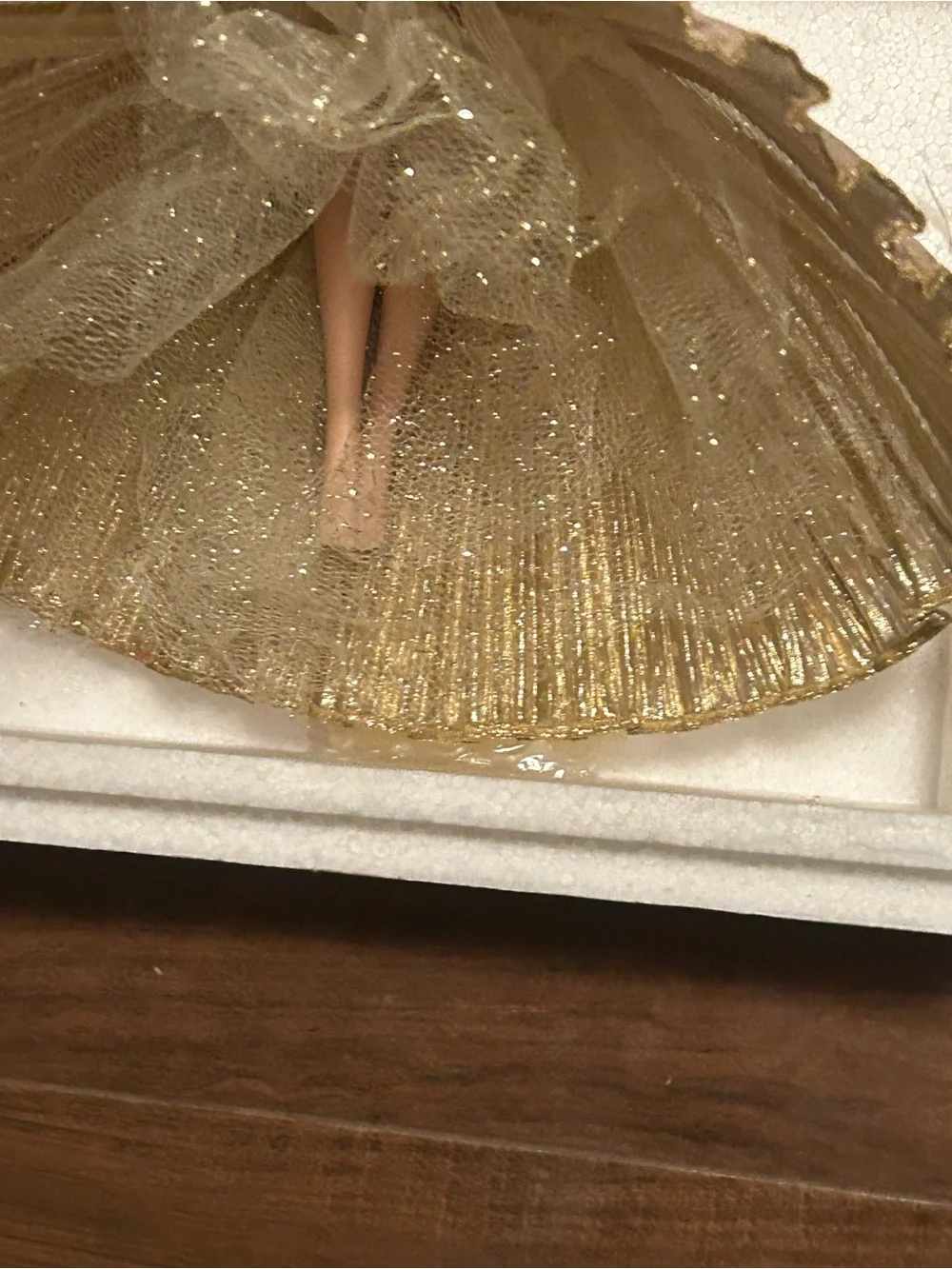 Mattel Gold Anniversary Barbie Box with Red Rose porcelain doll